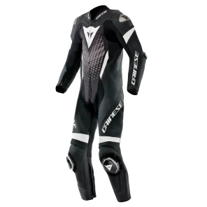 DAINESE LAGUNA SECA 6 PERF 1PC LEATHER SUIT- BLACK/WHITE/ANTHRACITE