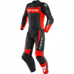 Dainese Mistel 2-delt Skinndress sort/hvit/lava-rød-58