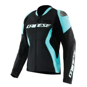 DAINESE RACING 5 SKINN JAKKE DAME - BLACK/WATER