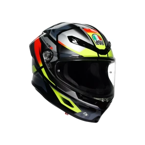AGV K6 S E2206 - ERAZER SVART/RØD/GUL FLUOR