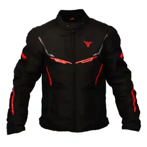 Bullfighter Solo II MC-Jakke Grå/Rød