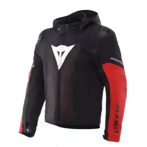 DAINESE SUPER SPRINT AIR TEX JAKKE SORT/HVIT/RØD
