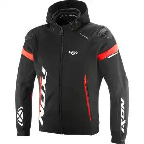 Ixon Pulsion Air jakke Sort /Rød Softshell, stretch, ventilert AA-godkj